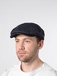 Кепка STETSON арт. 6383802 DRIVER CAP LINEN STRUCTURE (темно-синий)